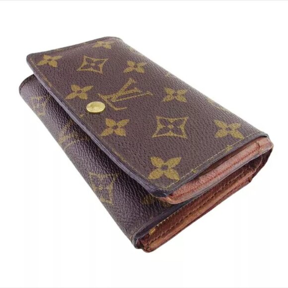 LOUIS VUITTON Bi -fold Wallet Monogram Monogram Canvas Authentic USED T21247 - Picture 9 of 10
